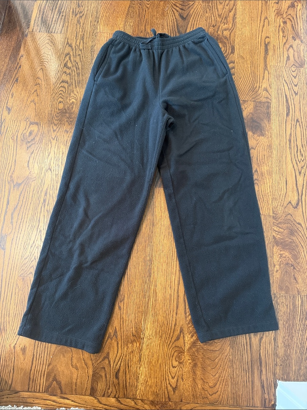 SKIMS Black Wide-Leg Track Pants